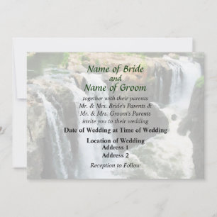 Invitación Suministros de boda NJ - Cascada Paterson NJ