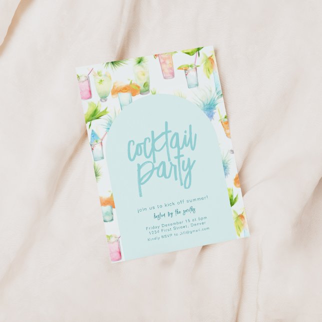 Invitación Summer Cocktail Fiesta Inv (Subido por el creador)