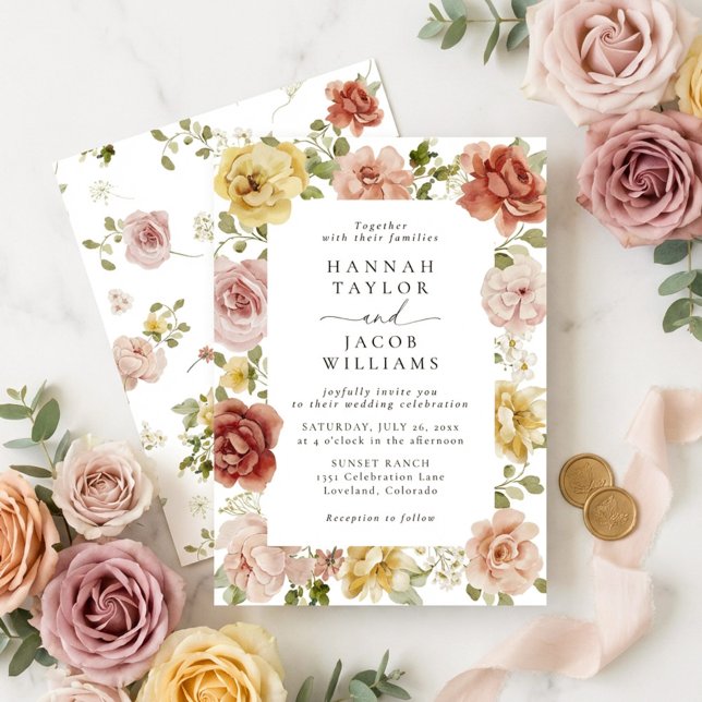 Invitación Summer Floral Wedding (Subido por el creador)