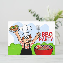 Invitación Summer Fun BBQ Fiesta