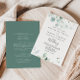 Invitación Summer Green Eucalyptus Front & Back Wedding (Subido por el creador)