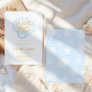 Invitación Summer Little Beach Bum Boy Baby Shower