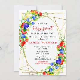 Invitación Summer Mixed Berries Baby Shower