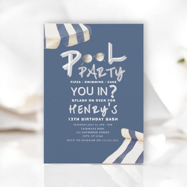 Invitación Summer Splash Pool Party Invite (Subido por el creador)