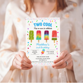 Invitación Summer Two Guay Popsicle 2º Fiesta de cumpleaños