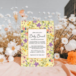 Invitación Summer Wildflower Meadow Baby Brunch