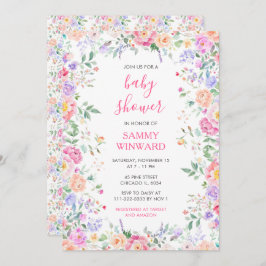 Invitación Summer Wildflowers Floral Baby Shower