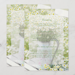 Invitación Summerfield Daisies Chamomile Flower Floral Boda