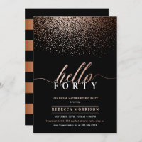 Sumptuoso Rosa de oro/cobre cualquier fiesta de cu