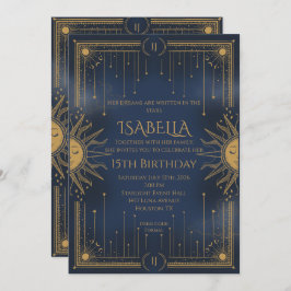 Invitación sun and stars