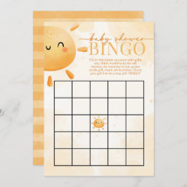 Invitación Sun Sunshine Baby Shower BINGO Juego