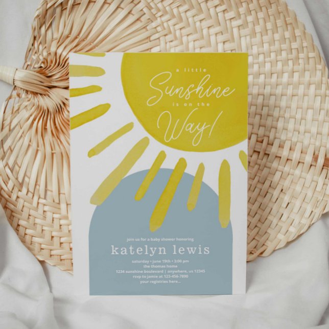 Invitación Sun Sunshine Boy Baby Shower (Subido por el creador)