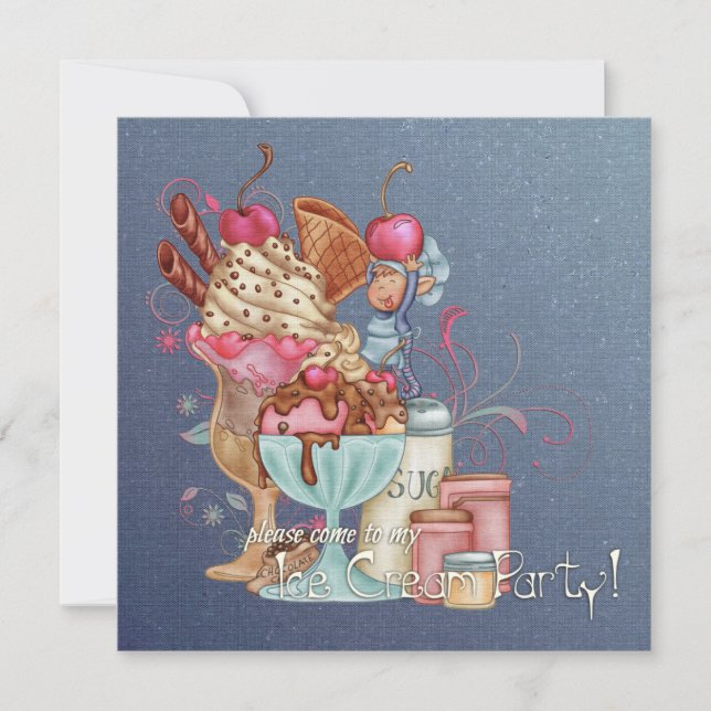 Invitación Sundae Chef (Anverso)