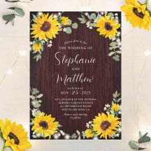 Sunflower Babys Luces de aliento Boda de madera