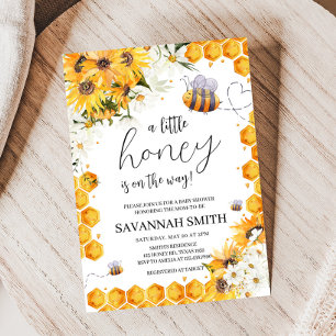 Invitación Sunflower Bee Baby Shower