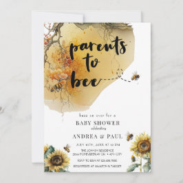 Invitación Sunflower Bee | Bee Baby Shower