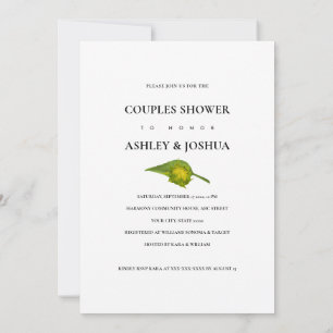 Invitación Sunflower Bouquet Boda White Couples Shower