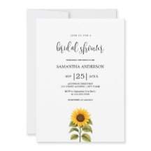 Sunflower Bridal Shower minimalista