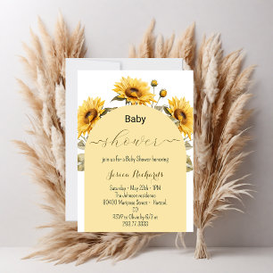 Invitación Sunflower Elegante Baby Shower