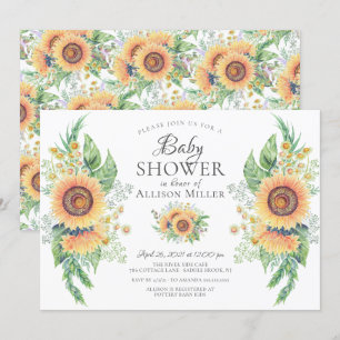 Invitación Sunflower Garden Floral Bridal Shower