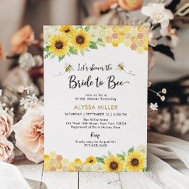 Invitación Sunflower Honey Bee Bridal Shower