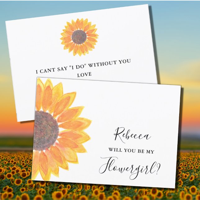 Invitación Sunflower Serás Mi Flor (Subido por el creador)