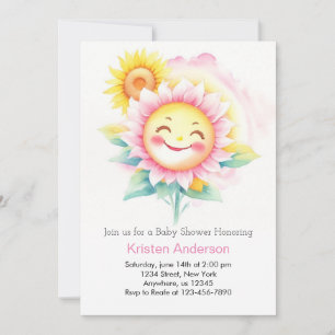 Invitación Sunflower Serenade Boho Chica Baby Shower