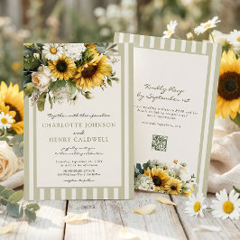 Invitación Sunflower Wedding 
