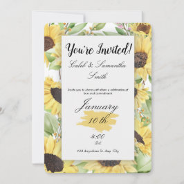 Invitación Sunflower Wedding Invitation