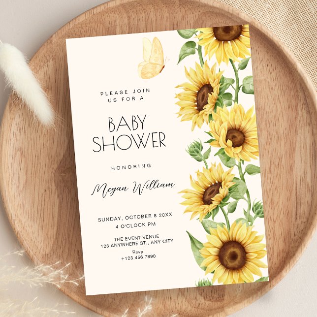 Invitación Sunflowers baby shower Invitation (Subido por el creador)