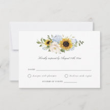 Sunflowers Dusty Blue Flowers Rustic Wedtic Weddin