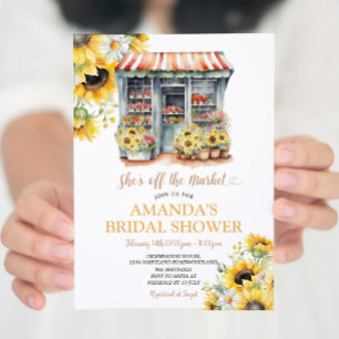 Invitación Sunflowers Está fuera de la ducha de novia en el m