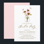 Invitación Sunflowers rosa en Mason Jar Rustic Sweet 16<br><div class="desc">Invite a su fiesta con esta dulce invitación de dieciséis personalizables. Cuenta con girasoles rosas en un frasco de albañil con mariposas. Personalice esta invitación rústica dulce de 16 al añadir los detalles de su evento. Esta invitación de cumpleaños de girasol es perfecta para los cumpleaños de verano y otoño....</div>
