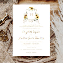 Sunflowers White Hydrangea Greenery Escudo Boda