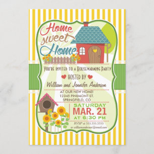 Invitación Sunflowers y Fiesta de cambio de hogar