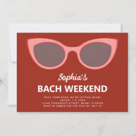 Invitación Sunnies Beach Bachelorette Weekend
