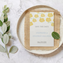 Sunny Elegance Yellow Rose Modern Boda