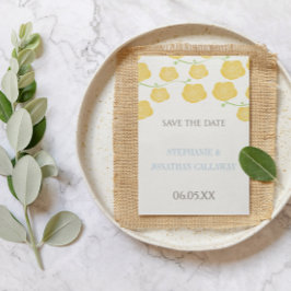 Invitación Sunny Elegance Yellow Rose Modern Boda