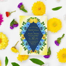 Sunny Lemon Floral Boda
