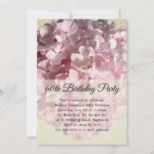 Invitación Sunny Pink Flower Special Birday Party
