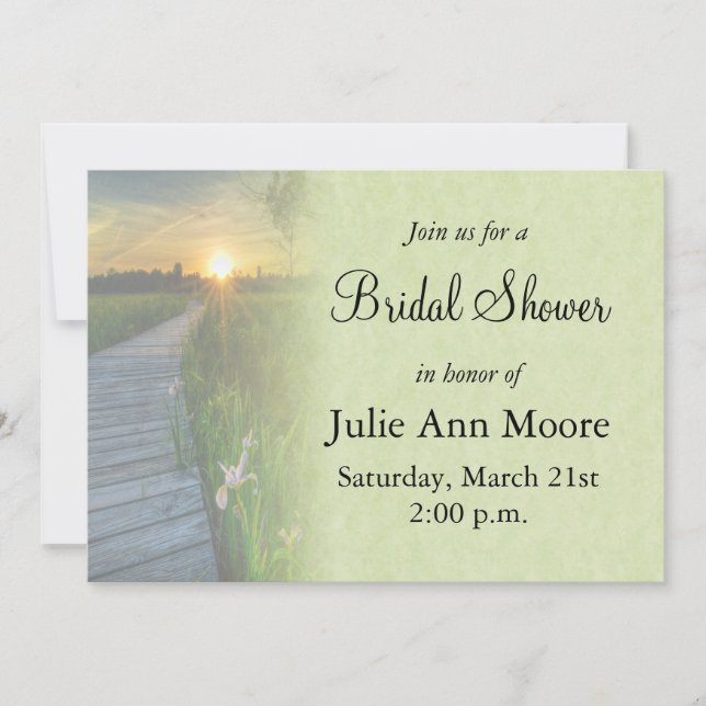 Invitación Sunset Bridal Shower (Anverso)