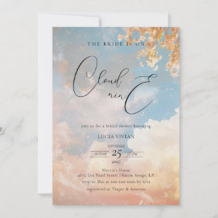 Invitación Sunset de primavera soñada en la ducha nupcial nup