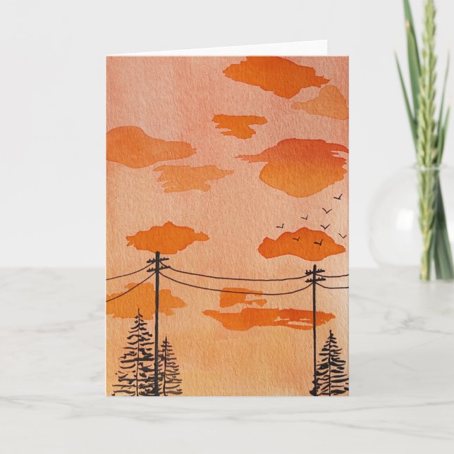 Invitación Sunset suburbano (Anverso)