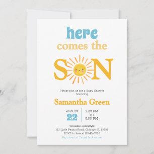Invitación Sunshine Baby Shower