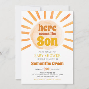 Invitación Sunshine Baby Shower