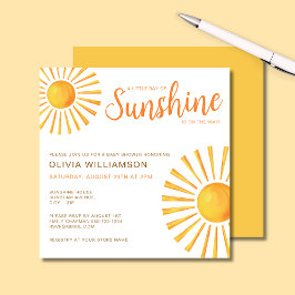 Invitación Sunshine Baby Shower