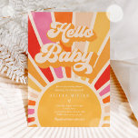 Invitación Sunshine Baby Shower Boho Retro Rosa Sunshine<br><div class="desc">Sunshine Baby Shower Boho Retro Pink Sunshine Invitación Todos los diseños son © PIXEL PERFECTION FIESTA LTD</div>