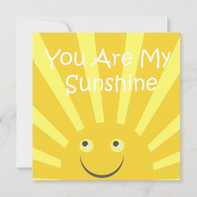 Invitación Sunshine Birthday Party (Anverso)