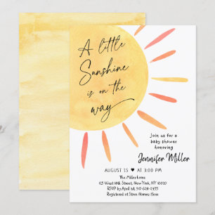 Invitación Sunshine Boho Baby Shower