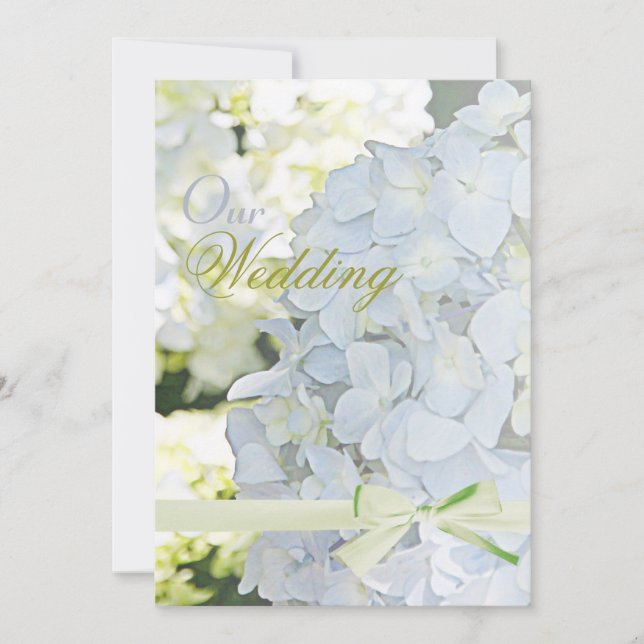 Invitación ©Sunshine Garden Hydrangeas Boda (Anverso)